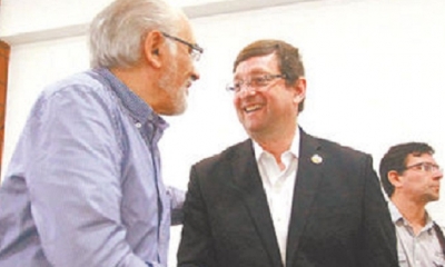 Carlos Mesa y Óscar Ortiz hace un tiempo atrás/Foto. RRSS