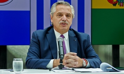 El presidente de Argentina, Alberto Fernández