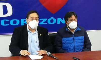 Luis Arce Catacora y David Choquehuanca