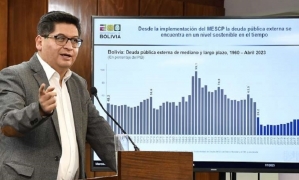  El ministro de Economía y Finanzas Públicas, Marcelo Montenegro