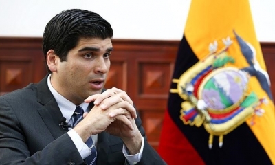 Otto Sonnenholzner durante una entrevista en Quito, el año pasado. | EFE