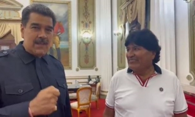 Nicolás Maduro Moros y  Evo Morales Ayma