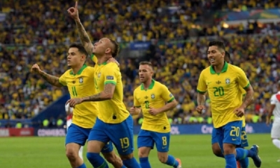 Así celebró Brasil/Foto. RRSS