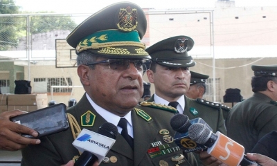 El comandante general de la Policía, Alfonso Mendoza. 