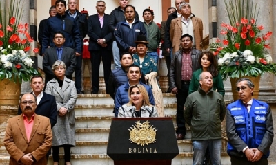 La presidenta Jeanine Áñez 