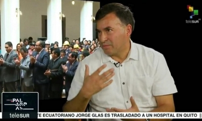 El exministro de la Presidencia y ahora embajador nacional en Cuba, Juan Ramón Quintana