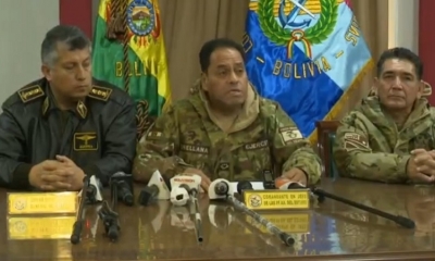  El Comandante en Jefe de las Fuerzas Armadas (FFAA), Sergio Carlos Orellana