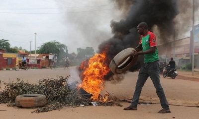 Protestas en Burkina Faso.