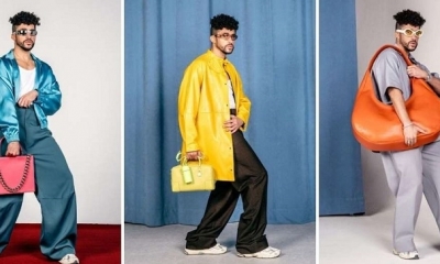 Bad Bunny modela lo nuevo en carteras de lujo.