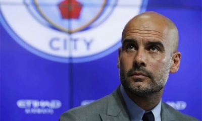 El técnico de Manchester City, Pep Guardiola.