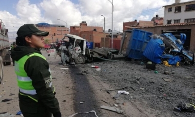 La policía encontró una importante suma de dinero en el accidente/Foto. RRSS