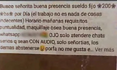 A través  de publicaciones en redes sociales, conseguía señoritas para 