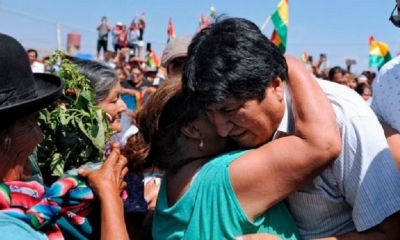 El expresidente Evo Morales