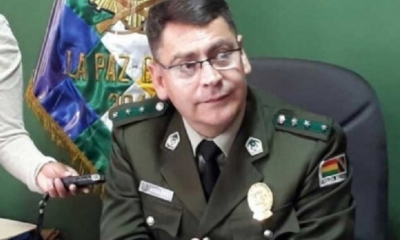 Jhonny Aguilera,director de la Felcc de La Paz/Foto. RRSS