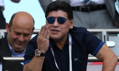 Exjugador del fútbol de la Selección Argentina Diego Maradona. | AFP