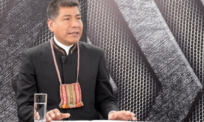 Fernando Huanacuni, canciller de Bolivia. Foto: ABI