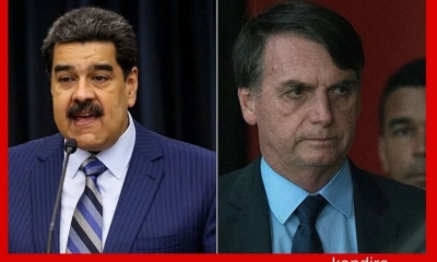 Los presidentes Nicolás Maduro y Jair Bolsonaro