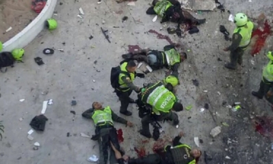 Cuatro uniformados murieron en el ataque terrorista/Foto. RRSS