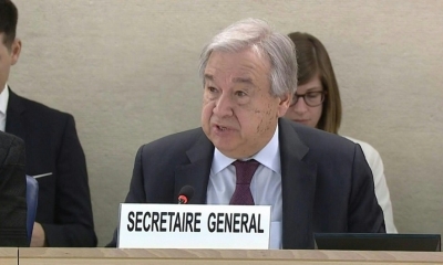 El secretario general de la ONU, António Guterres,