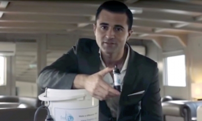 Darius Campbell bebió agua contaminada para promover un producto para una ONG, pero cometió un peligroso error al hacerlo.