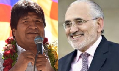 Evo Morales y Carlos Mesa/Foto. Kandire