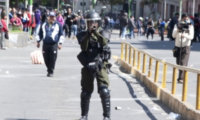 La Paz, Bolivia. 21 de noviembre 2019. Marcha por los 9 muertos del día 20 en la planta YPFB de Senkata.