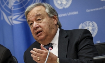 El secretario General de la ONU, Antonio Guterres, en un anterior foro.