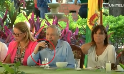 Le apagaron el micrófono al alcalde/Foto. Captura de pantalla