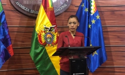 Adriana Salvatierra, presidenta del Senado/Foto. RRSS