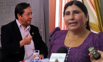 Luis Arce y Nélida Sifuentes/Foto. Kandire.bo