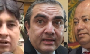 Rolando Cuéllar, Hugo Siles y Carlos Romero/Foto. Kandire