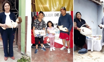  Restauradores Luis Alberto Mercado, Jhonny Calvo y Mirtha Carvajal