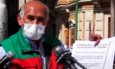 Andrade calificó de delincuencial la intervención del Sedes. Foto captura.
