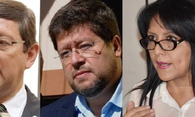 Óscar Ortiz, Samuerl Doria Medina y Gísela López/Foto. Kandire