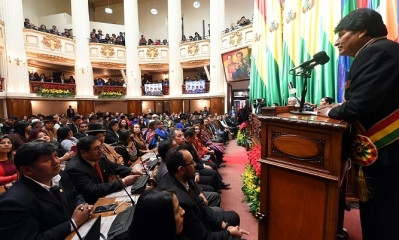 El presidente Evo Morales