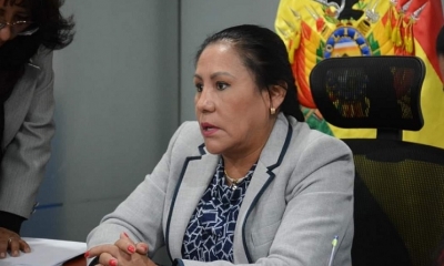 La Alcaldesa del Municipio de San Ramón, Estela Rodríguez Siles