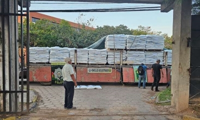 Camión con soda cáustica secuestrada