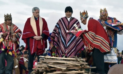 Ceremonia en Tiahuanaco/Foto. RRSS
