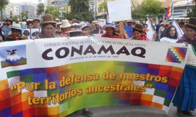 Foto / Archivo : El CONAMAQ conmina Jeanine Añez a no escudarse en la pandemia