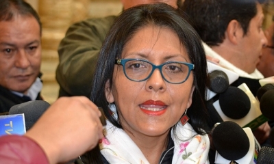 Gisela López, ministra de comunicación. Foto: ABI