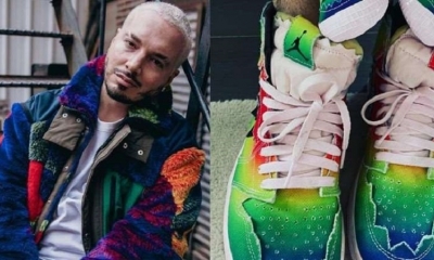 J Balvin le regala zapatillas Jordan a un niño que era criticado en Tik Tok por usar imitación.