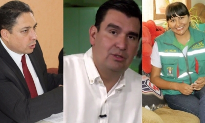 Ministro Héctor Arce, José María Leyes y Luz Rojas/Foto. Kandire.bo
