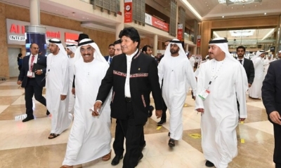 Evo Morales con importantes reuniones en Dubai/Foto. RRSS
