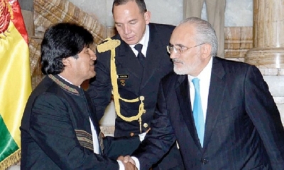 Carlos Mesa y Evo Morales/Foto. Archivo 