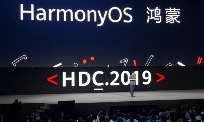 Richard Yu, director ejecutivo de la división de consumidores de Huawei durante la presentación de HarmonyOS. 
