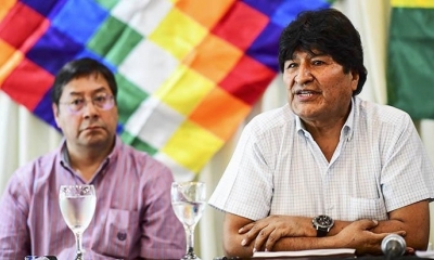 Foto/ Archivo: Luis Arce y Evo Morales  