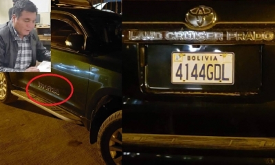 Eduardo Pacheco, salia de un hotel,  mareado y en un vehículo oficial/Foto: Kandire
