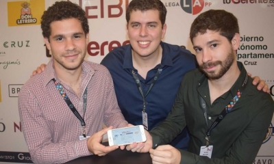 Juan Miguel Román-Roig (CMO), Freddy Arredondo (CEO) y Javier Román-Roig (CFO), NETBITS y tuGerente.com/Foto. Bravo