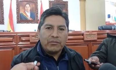 Gobernador interino de Potosí, Wilber Jancko. Foto: Captura video