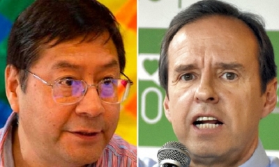 Luis Arce Catacora y Tuto Quiroga, candidatos presidenciales hacia el 18 de octubre. Fotos/tomadas de internet